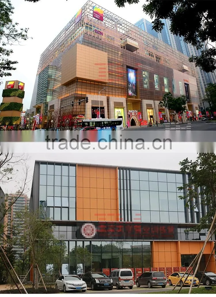Building decoration installation of aluminum wall cladding