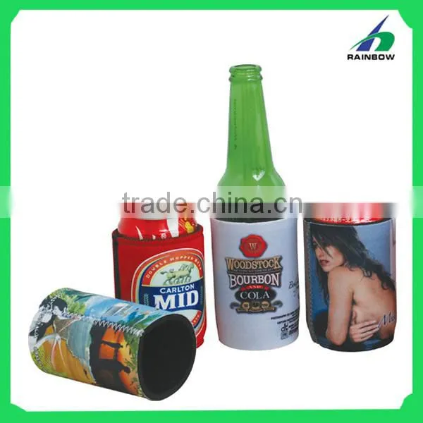 Foldable neoprene stubby can cooler