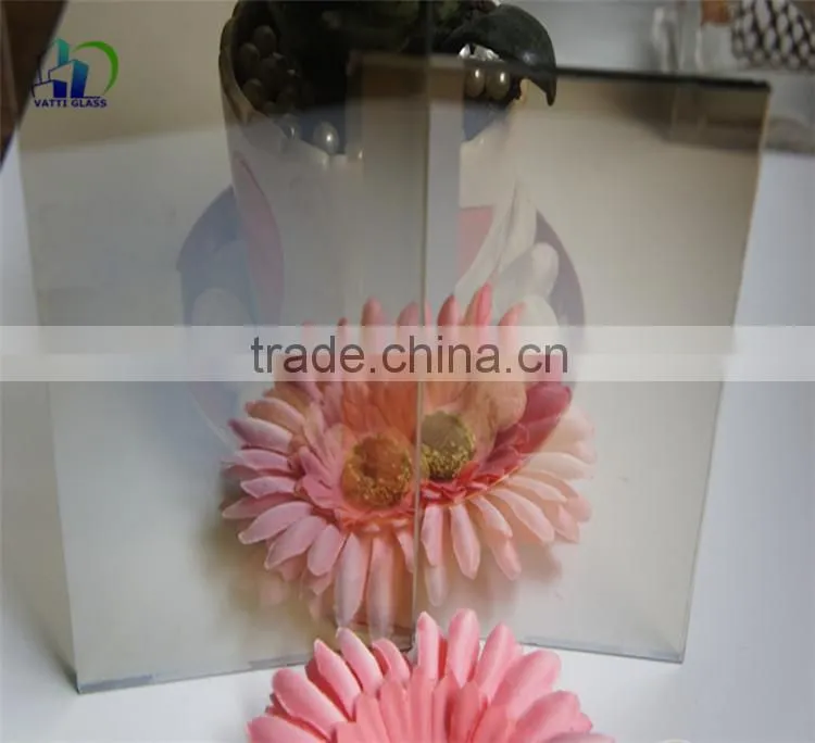 living room decorative gold reflective glass gold mirror coating glass 6mm reflective glass door
