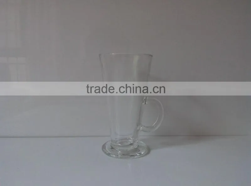 Europe hot selling cafe latte cup with handle