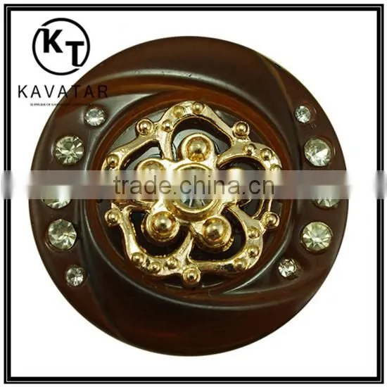 One hole resin rhinestones military coat buttons