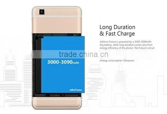 Ulefone Future Bezelless Touch ID 4GB 32GB 64bit MTK6755 Android 6.0 5.5 inch FHD Gold
