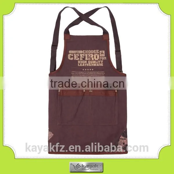 Custom promotional pongee polyester girl apron