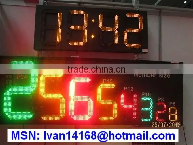 7 segment digital electronic large led timer clock / LED digital timer clocks