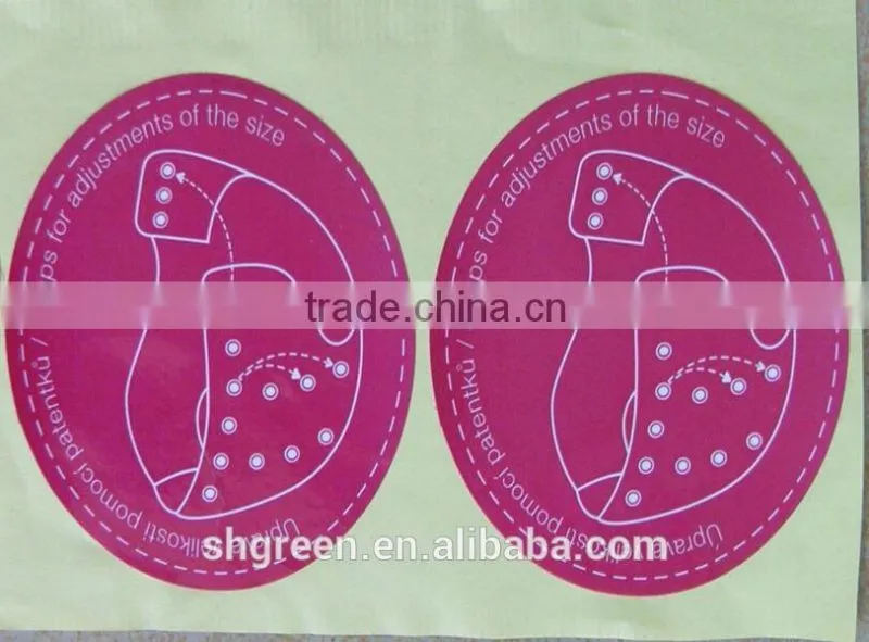 CMYK printing adhesive sticker for clothes