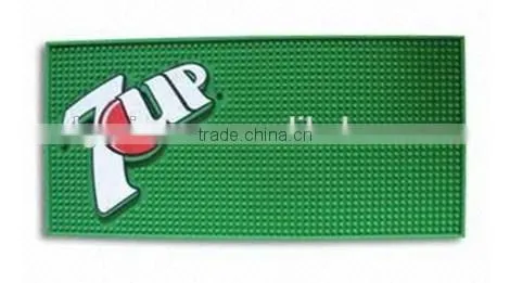 Promotional plastic soft pvc bar mat