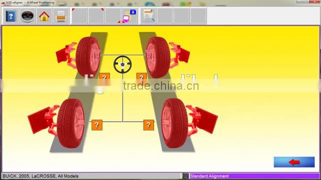 used V3DI digital wheel alignment machine for car diagnostic