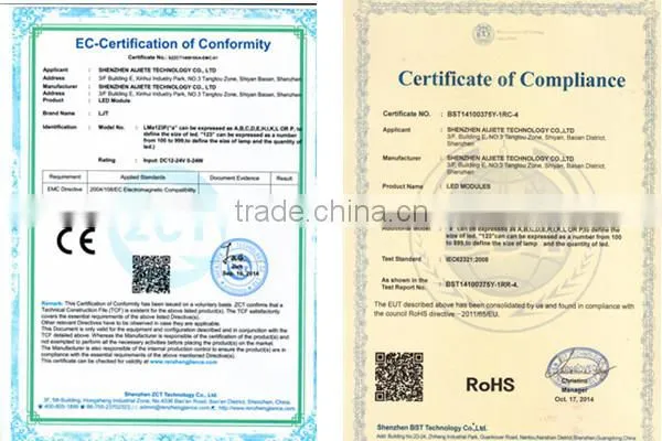 dc12v single led led module light with lens