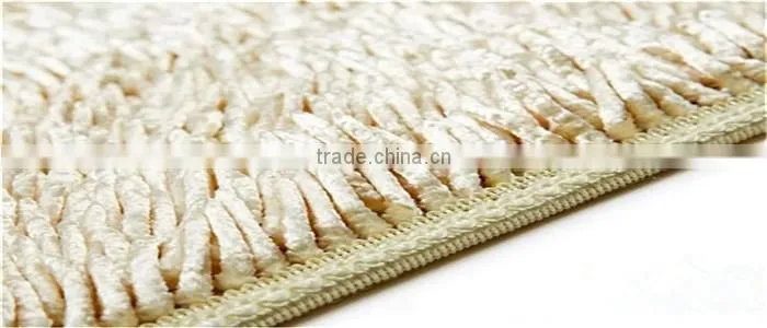 chenille noodle shiny foot mat