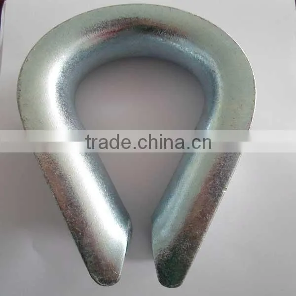 Electric Galvanized/ Stainless steel marine rope thimble DIN6899B