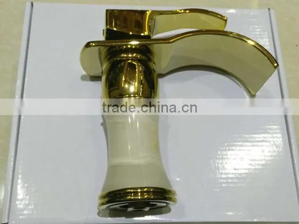 Deltar lavtory basin water taps factory Magic golden Lavatory basin mixers
