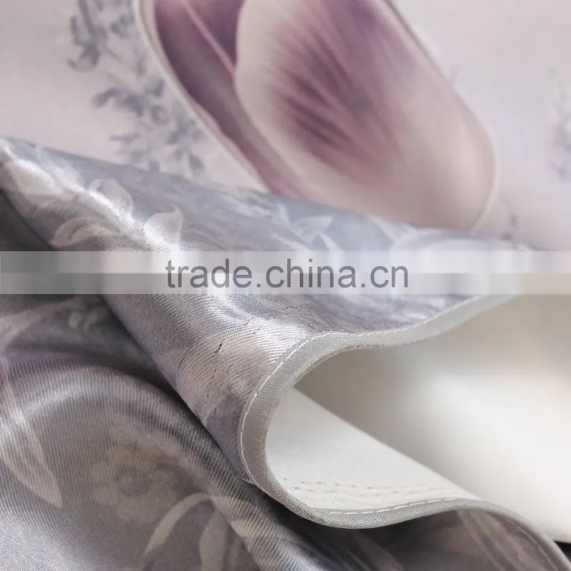 zhejiang blackout curtain with printing flower ,yiwu market fabric