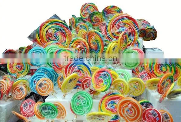 85g Yellow&White Heart Shape Lollipop Candy
