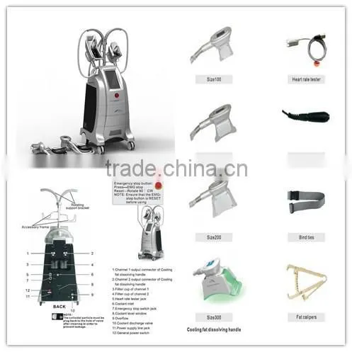 body shaping cryolipolysis fat freezing for body slimming machine