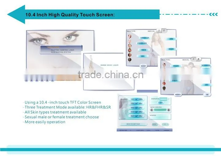 SHR 808nm laser diode bar hair removal