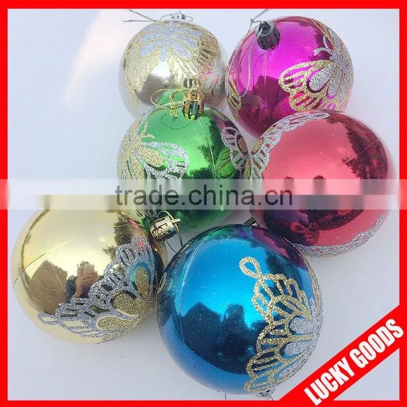 Giant size shatterproof christmas ball unit packing christmas day decoration tree hanging