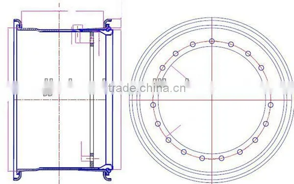 Jiujiu 20 inch steel wheels ring