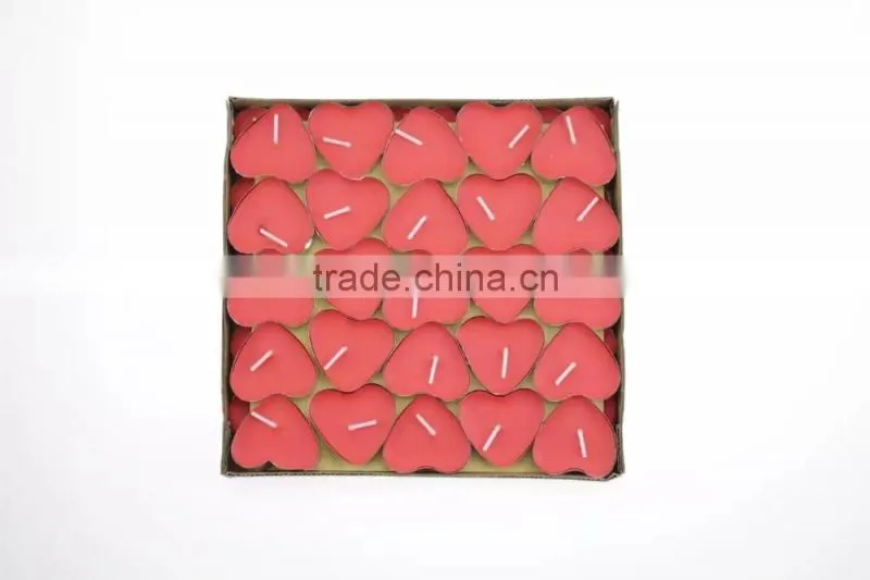 romantic heart shape scented tealight candle for Christmas
