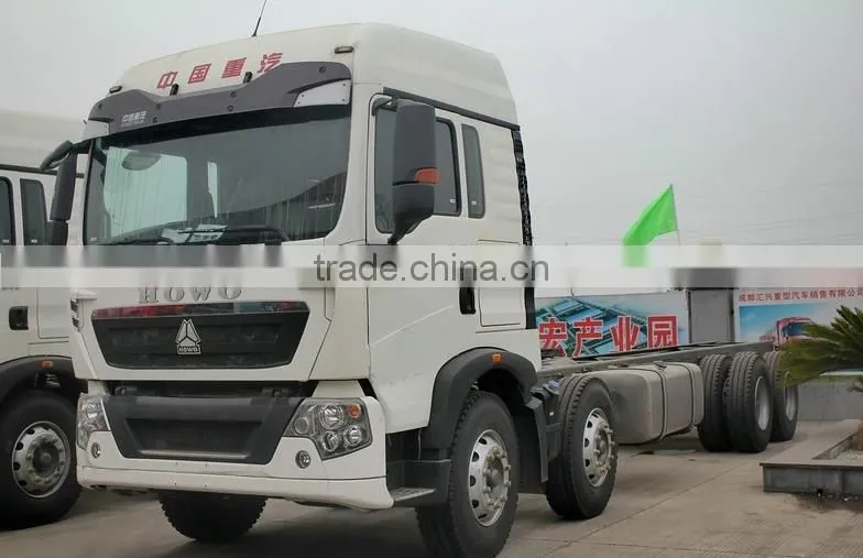 Howo T5G Panel Van Chassis 340HP 8X4 in Indonesia