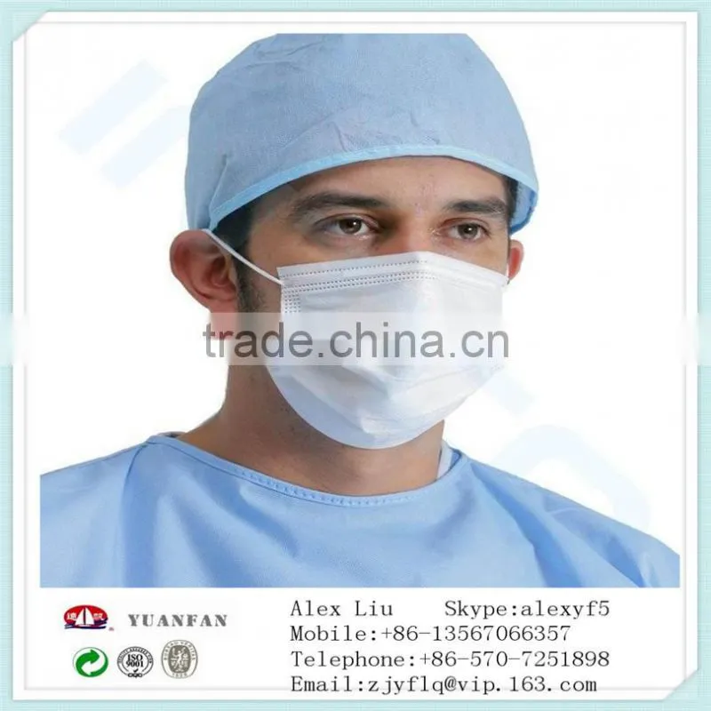 pp spun-bonded non-woven used in nonwoven Masks and non woven medical cap