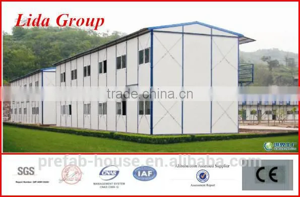 Modular 2 Floors Residential Flat Roof Prefab House