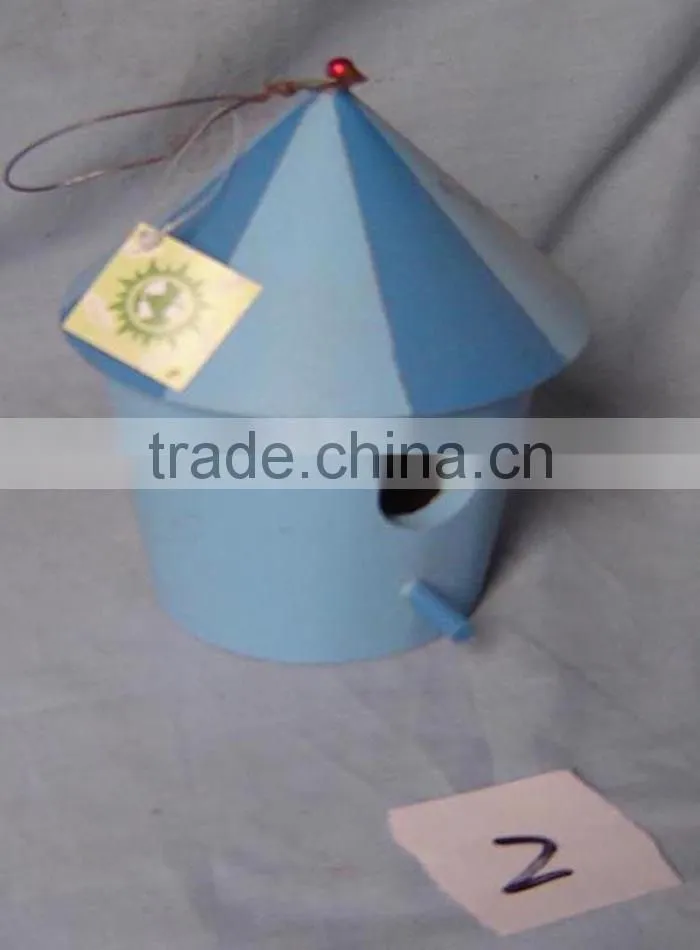 Miniature wood crafts housesbird feeder , cheap wooden bird house and feeders, wholesale pine wood bird house with hanging