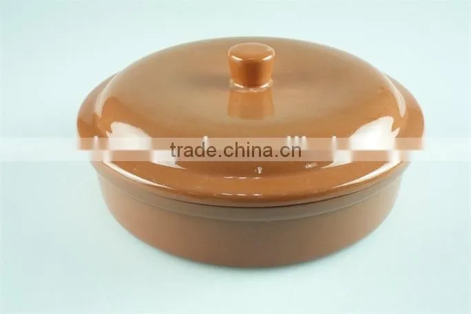 terracotta pot,stocklot cheap stoneware pot, terracotta colour soup& stock pots,