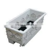 White Rectangular Garden Plastic Pots for Balcony Decoration SL-X109 box planter