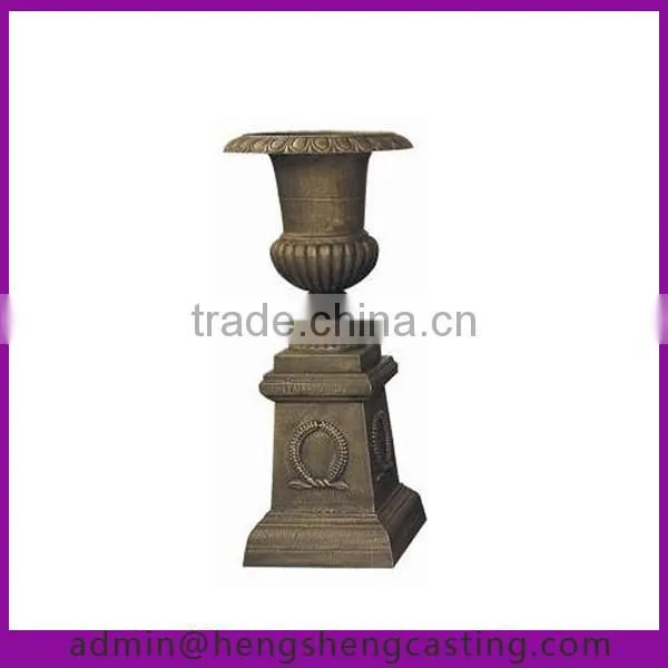 garden supplier cast iron garden planter metal flower pot