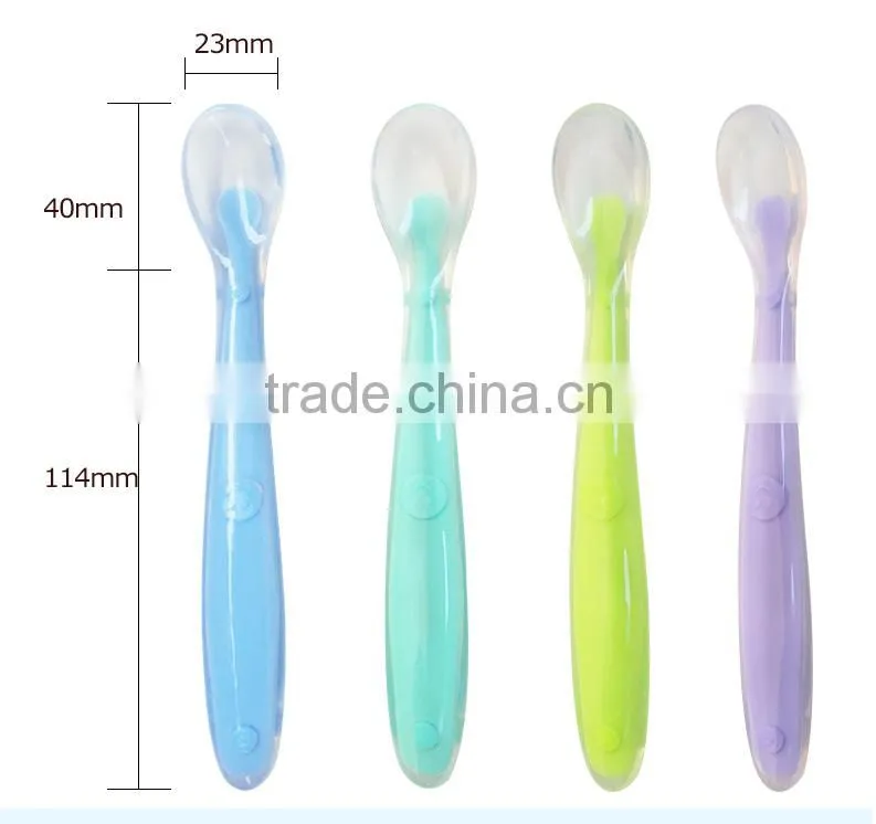 2016 new arrival Baby Spoons BPA Free Soft Silicone Set for Feeding by Ashtonbee