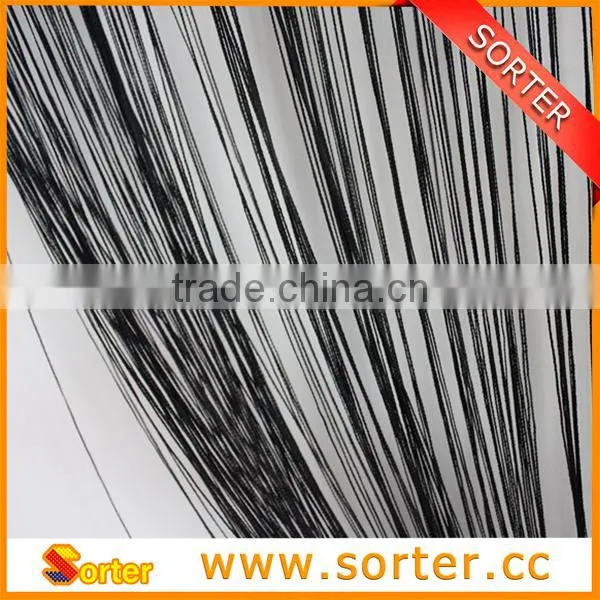 high quality decorative polyster fringe curtain string curtain room divider