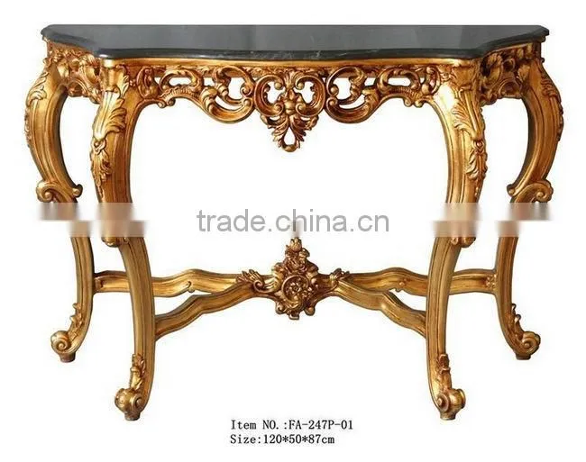 French Furniture Wholesale Marble Top Console For Living Room Decor