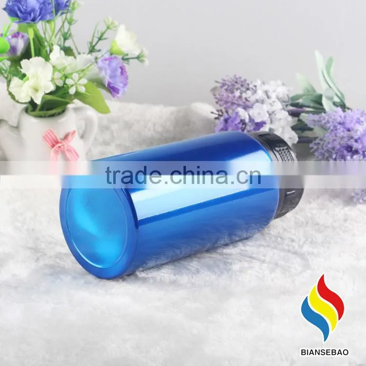 with custom printing wide mouth travel water bottle