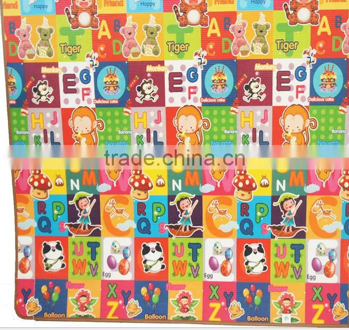 2016 Hot sale epe foam good quality easy clean picnic camping foldable Baby crawling mat