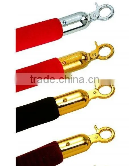 D32 Red velvet rope and queue rope and stand rope