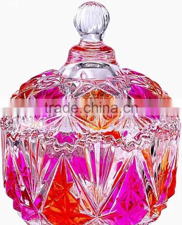 sugar bowl glass crystal glass sugar jar