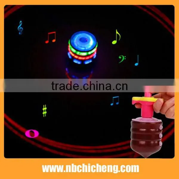 Best Selling LED Flashing Solid Color Spinning Top