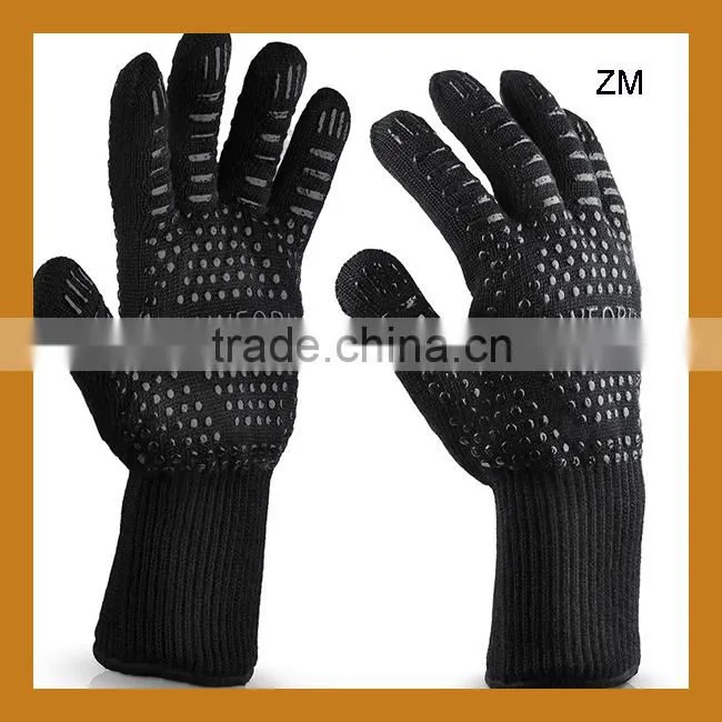 Highest Rated Heat Resistant Best Grilling Gloves for High Heat Cooking Oven BBQ Baking Protection Hand Gloves