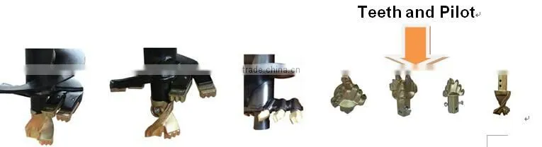 Excavator earth drill auger