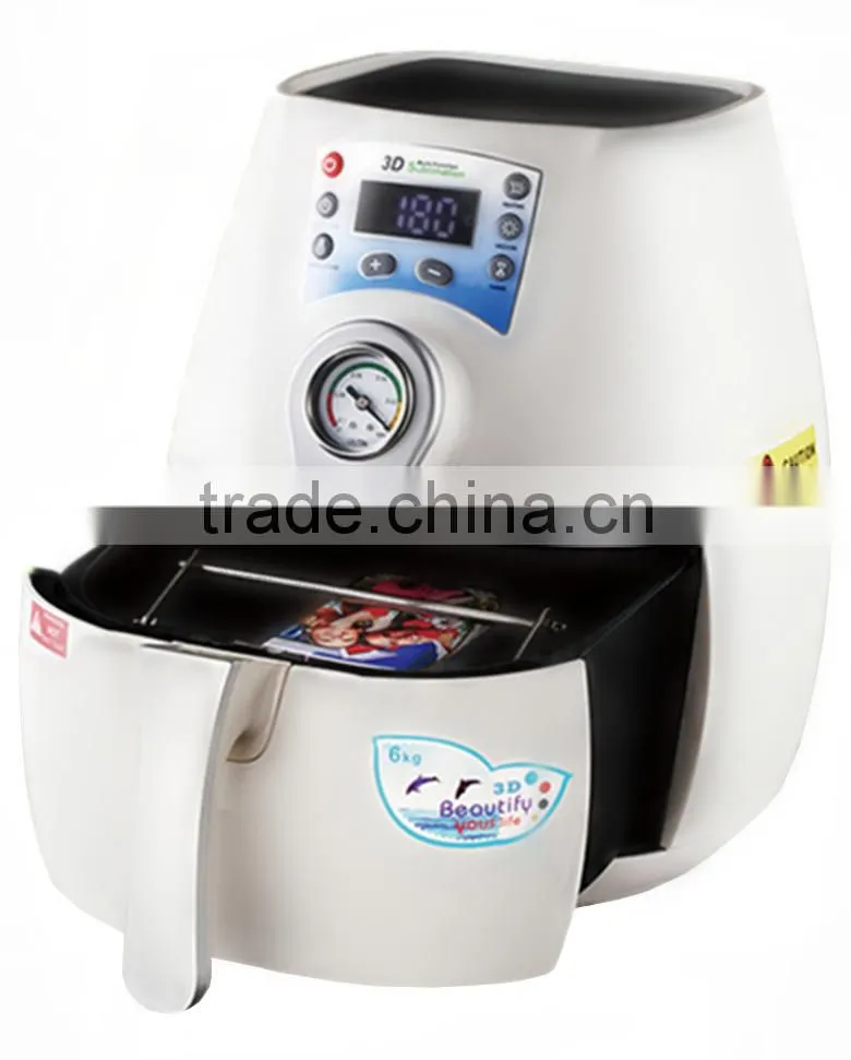 Mugs cups phone case plate crystal Mini 3D Sublimation Vacuum Heat Press Machine