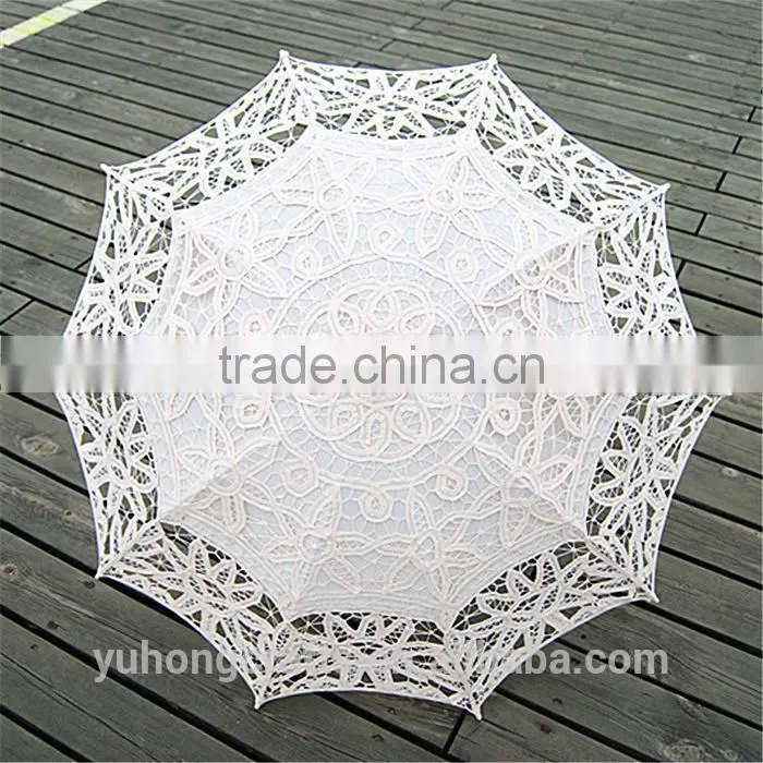 Popular Floral Lace Parasol in Vintage Style