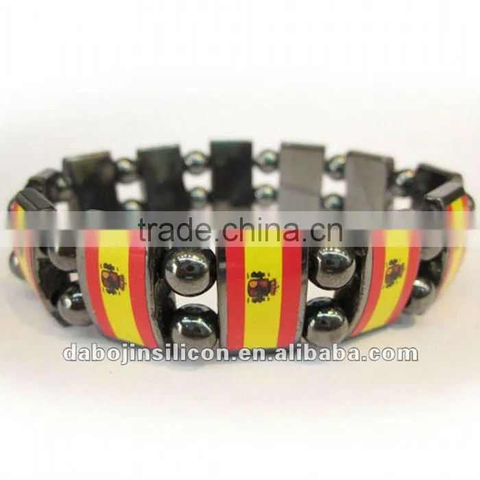 Ecuador country flag silicone fashion wristbands