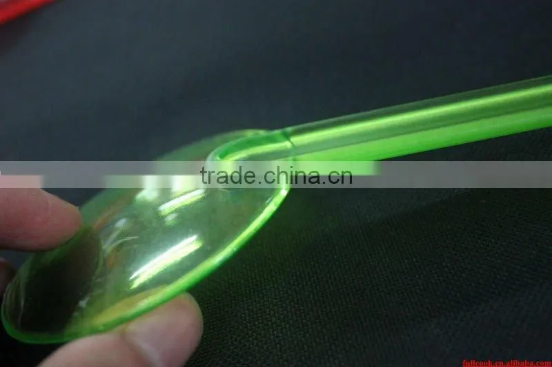 Colorful acrylic salad spoon and fork set