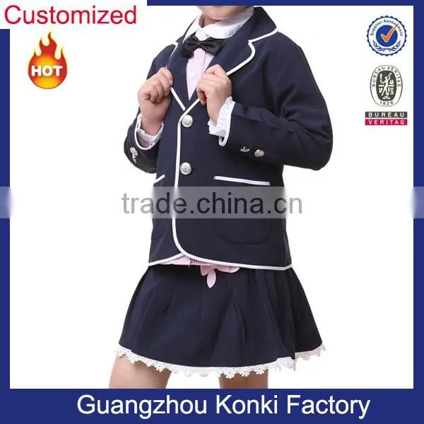 wholesale fashionable youth coat and blazer jacket school uniform design