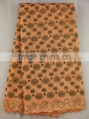 new design eyelet voile lace fabric with circle patterns SL0308