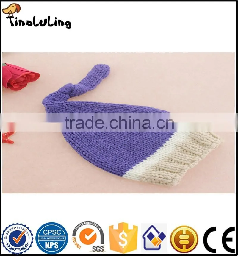 Tinaluling Baby Newborn Photography Props Crochet Baby Beanie Hat with Suspender Pant Knitted Costume Outfit