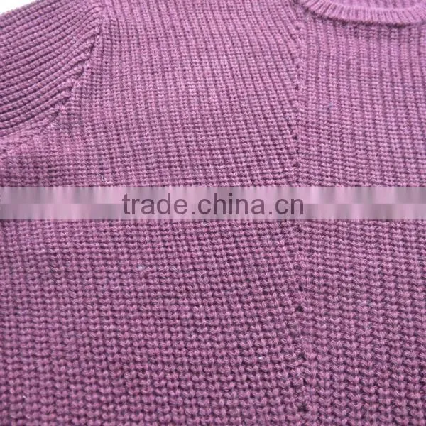 Purple fancy oullover casual men knitted sweater men