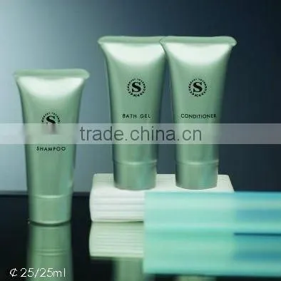 hotel shampoo in tube