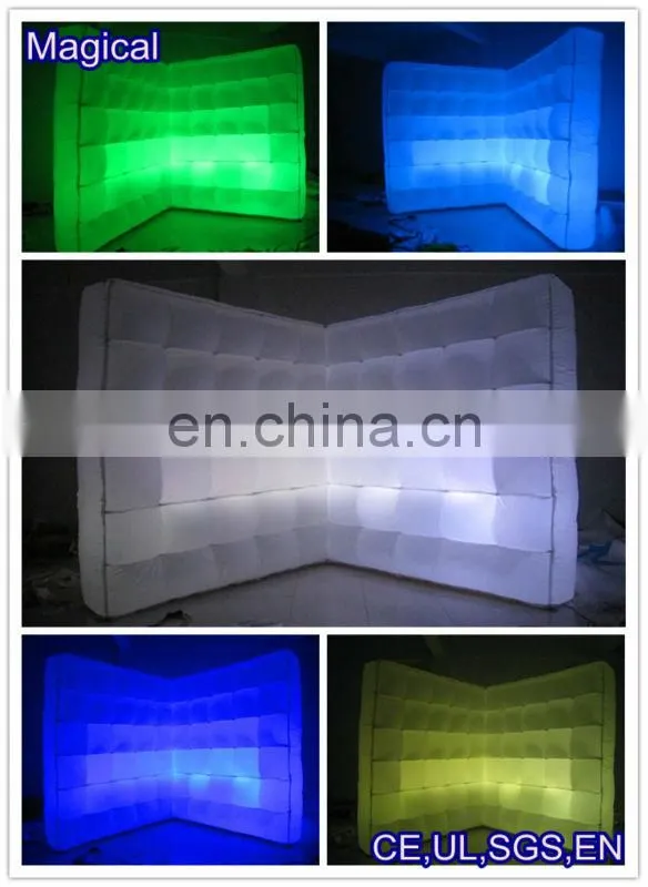 Fashional Inflatable Air Wall with LED