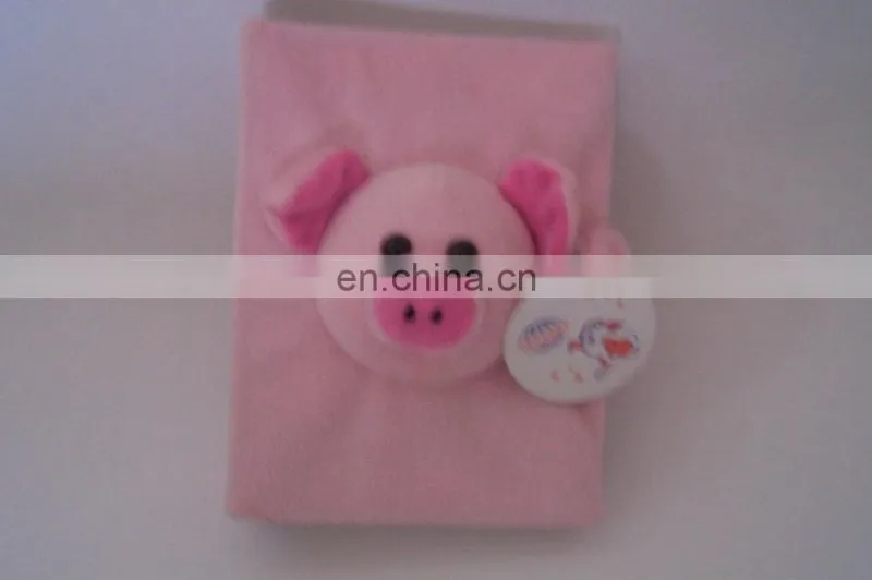 plush photo album with bear head toy